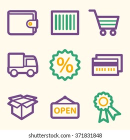Shopping web icons