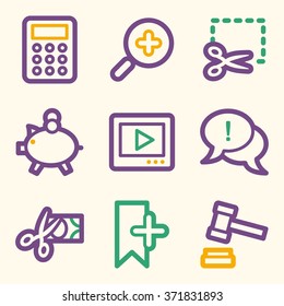 Iconos web de compras