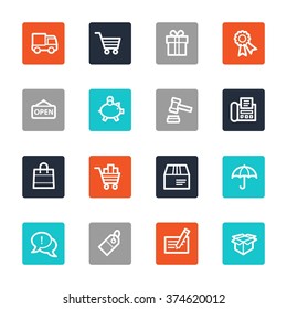 Shopping web icons