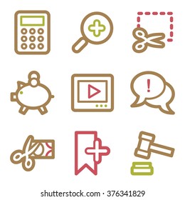 Shopping web icons