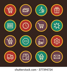 Shopping-Web-Symbole