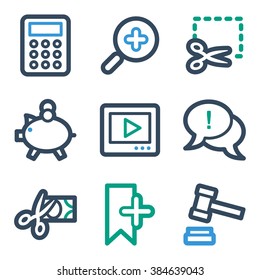 Shopping web icons