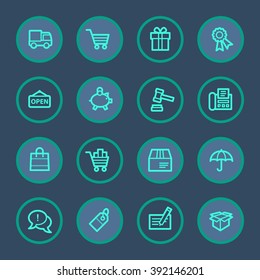 Shopping web icons