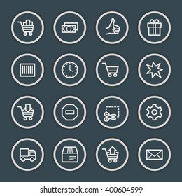 Iconos web de compras