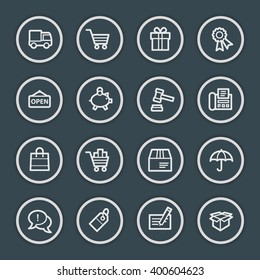 Iconos web de compras