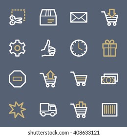Iconos web de compras