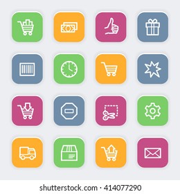 Shopping web icons