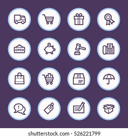 Shopping-Web-Symbole