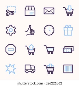 Shopping web icons