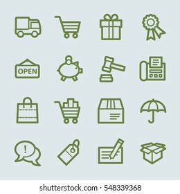 Shopping-Web-Symbole