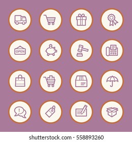 Shopping-Web-Symbole
