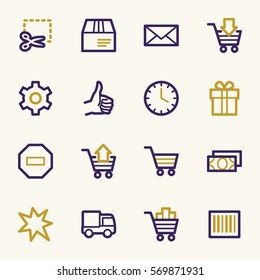 Shopping web icons