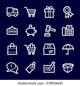 Shopping web icons