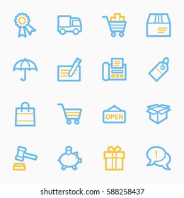 Shopping web icons