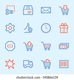 Shopping web icons