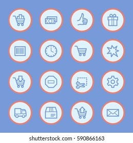 Shopping web icons