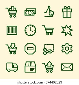 Shopping web icons