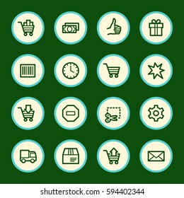 Shopping web icons