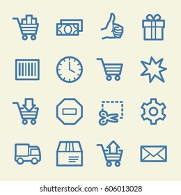 Shopping web icons
