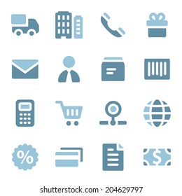 Juego de iconos web de compras