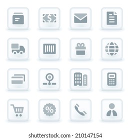 Shopping web icons set