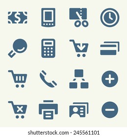 Juego de iconos web de compras