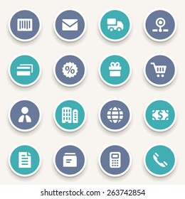 Set mit Shopping-Web-Symbolen