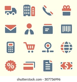 Shopping web icons set