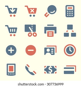 Set mit Shopping-Web-Symbolen