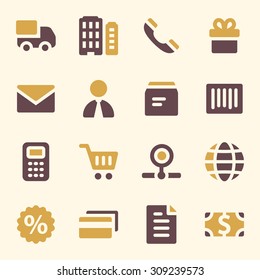Shopping web icons set