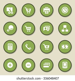 Set mit Shopping-Web-Symbolen