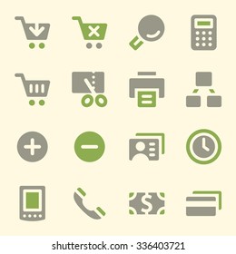 Shopping web icons set