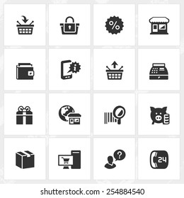 Shopping and web store vector icons. File format is EPS8.