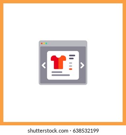 Shopping website icon