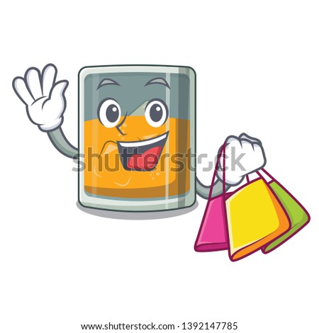 Shopping whiskey islated with in the character