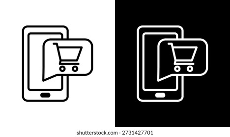 Shopping White Icon Set Vector