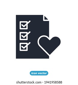 shopping wish list icon. wish list symbol template for graphic and web design collection logo vector illustration