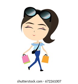 shopping women