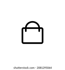Icono de la bolsa de compra simple vector ilustración perfecta