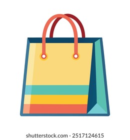 Ilustración vectorial de la bolsa de la compra, este es un archivo editable.