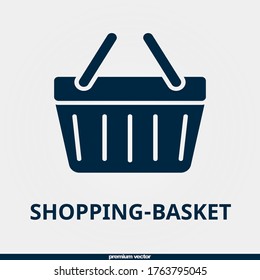 shopping-basket icon, premium filled shopping-basket icon.