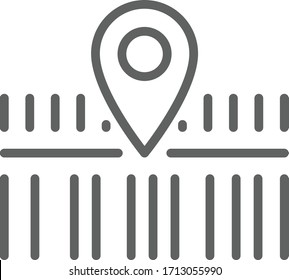 shopping,location icon vector illustration flat