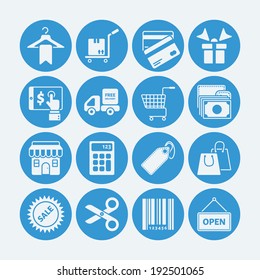 Shopping,sale icons. Vector EPS10