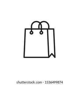 Shopponig bag line style icon. Marketing, shopping and sale  icon for design, websites, web design, mobile app.