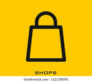 Shops icon signs