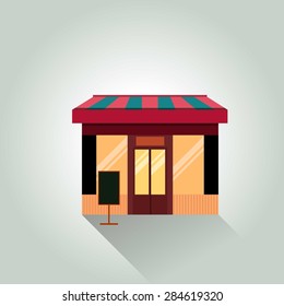 shops and stores  icon great for any use. Vector EPS10.