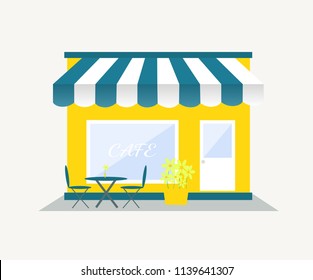 Shop/store, cafe vector illustration icon eps 10