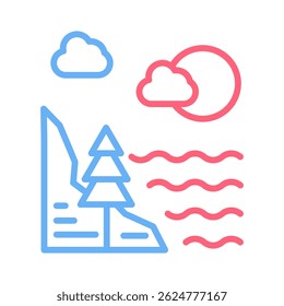 Elemento Shore Icon Para Design