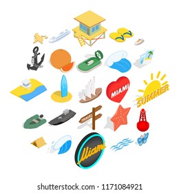 Shoreline icons set. Isometric set of 25 shoreline vector icons for web isolated on white background