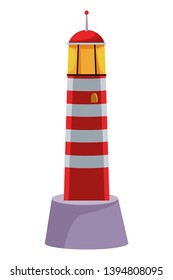 Shoreside lighthouse sea travel isolated